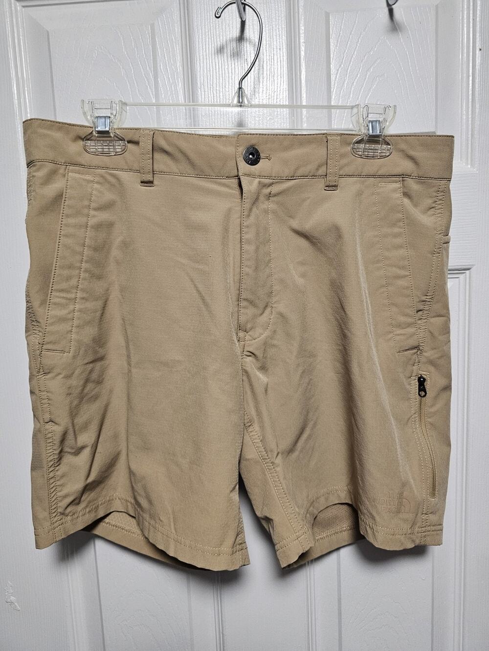 The North Face Shorts Mens 32 Regular Fit Beige Ripstop Workwear Hiking